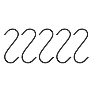Unique Bargains High Manganese Steel Long S-shaped Durable Hooks and Hangers 5 Pcs - 1 of 4