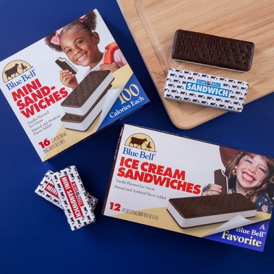 Blue Bell Mini Ice Cream Sandwiches - 36.8oz/16ct