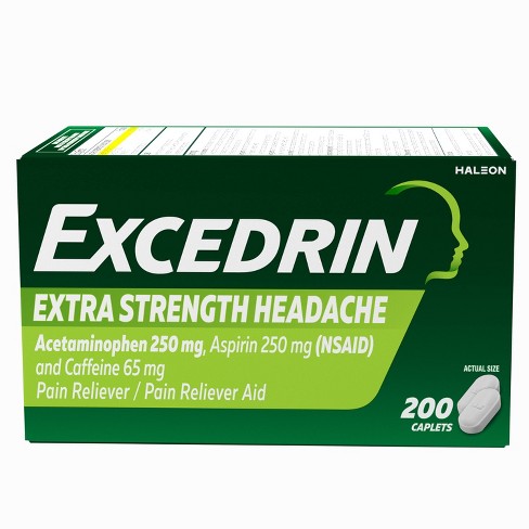 Excedrin Extra Strength Pain Reliever Caplets - Acetaminophen/Aspirin (NSAID) - image 1 of 4