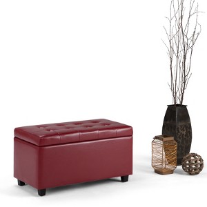 NicBex Faux Leather Storage Ottoman Bench,Storage Ottoman with Tufted Diamond Detail,Modern Storage Bench for Living Room,Bedroom - 1 of 4