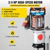 VEVOR Woodworking Mortise Machine, 3/4 HP 3400RPM Powermatic Mortiser With Chisel Bit Sets, Benchtop Mortising Machine, Silver - 4 of 4