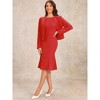 INSPIRE CHIC Women's Formal Dress with Blazer 2 Piece-Suit Sets - 4 of 4
