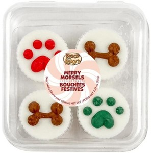 Bosco & Roxy Christmas Packaged Peanut Butter Cups Dog Treats- 4pk - 1 of 4