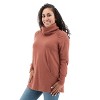 Aventura Clothing Women's Salerno Long Sleeve Turtleneck Blouse - 3 of 4