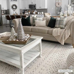 Hauteloom Clenchwarton Textured Beige Rug - 1 of 4