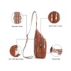 Generic Small Sling Bag for Women Leather Crossbody Fanny Packs Chest Bag for Women - 3 of 4