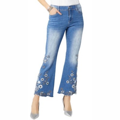 Women's Zoey Embroidered Flare Jean - COCO + CARMEN