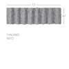 Frayed Lattice Creme & Black Valance 16x72 - 3 of 4