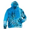 Collections Etc Tie Dye Blue Swirl Hoodie - 2 of 4