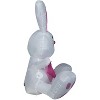 Gemmy Airblown Inflatable Easter Bunny with Happy Sign, 3.5 ft Tall, Pink - 3 of 4