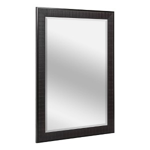 27.5" x 33.5" Rustic Frame Mirror Brown - Head West: Beveled Glass, Polystyrene Frame, Wall Mount - 1 of 4