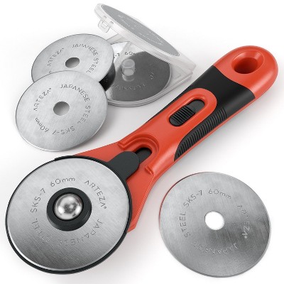 Arteza Rotary Cutter, 60mm, 6 Replacement Blades (ARTZ-8095)