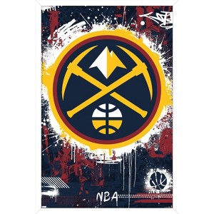Trends International NBA Denver Nuggets - Maximalist Logo 23 Framed Wall Poster Prints - 1 of 4