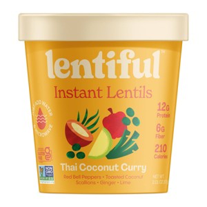 Lentiful Gluten Free Thai Coconut Curry Instant Lentils - 2.01oz - 1 of 4
