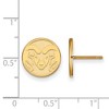 Black Bow Jewelry 10k Yellow Gold Colorado State Rams NCAA Post Earrings - 2 of 3