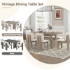 YOOCOZZ 7-Piece Retro Dining Set with Table & 6 Chairs - 2 of 4
