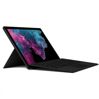 Microsoft Surface Pro 6 12.3" Intel Core i5 8GB RAM 256GB SSD Black with Black Type Cover - 8th Gen i5-8250U Quad-core