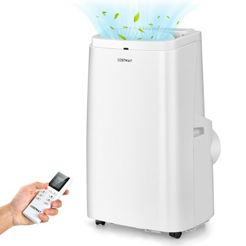 COSTWAY 10000 BTU Portable Air Conditioner, 3-in-1 AC Unit with  Dehumidifier & Smart Sleep Mode, 24H Timer & Remote Control, Cools Rooms up  to 350