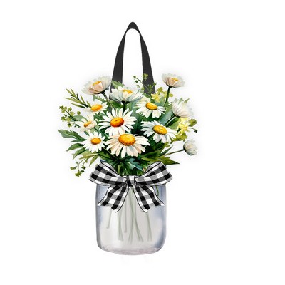 Briarwood Lane Spring Door Hanger 19x14 Farmhouse Jars For Spring Door Hanger