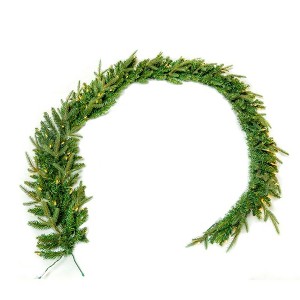 Kurt Adler 9-Foot Pre-Lit Incandescent Grand Fir Garland - 1 of 4