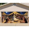 Christmas Nativity Garage Door Banner Decoration Large Garage Door Cover Scene Decal Xmas Holiday Outdoor Wall Photo Props 7x16 ft - 2 of 4