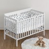 Sweet Jojo Designs + BreathableBaby Boy, Girl, Unisex/Gender Neutral Breathable Mesh Crib Liner Pad Moon Stars Bear Collection Blue Gold and White - 2 of 4