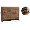 Shoe Cabinet for Entryway, Hidden Shoe Organizer Flip Drawers, Freestanding Wooden Storage Cabinet for Hallway - 2 of 4
