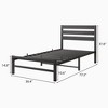 CAVINAS Industrial Retro Full Platform Bed Frame, 400LBS Heavy-Duty Beds with Headboards, Noise-Free Metal Bed Frame with Under-Bed Storage - 3 of 4