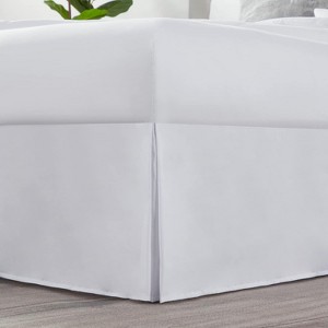 LISM 14 Inch Drop Microfiber Bed Skirts Hotel Quality Pleated Shrinkage and Fade Resistant - 1 of 4