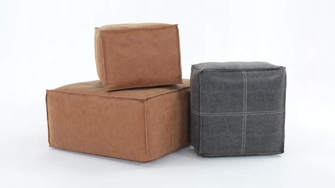Wendal Square Pouf - WyndenHall, 2 of 11, play video