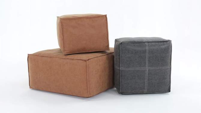 Wendal Square Pouf - WyndenHall, 2 of 13, play video