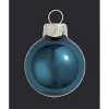Northlight Pearl Finish Glass Christmas Ball Ornaments - 6" (150mm) - Marine Blue - 2ct - 2 of 4