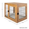 PETMAKER Furniture-Style Dog Crate with Double Doors and Cushion (Natural) - 2 of 4