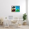 Stupell Industries Retro Pop Vintage Utility Safari Truck Blue Pink Framed Giclee Art, Black, 30" x 24" - 3 of 4