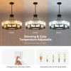Siljoy Round Modern Rustic Crystal Chandelier - 3 of 4