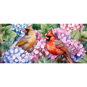 Briarwood Lane Spring Perched Cardinals Mini Mat 22x10 Indoor Outdoor For Spring Doormat - 1 of 2