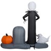 Nightmare Before Christmas Airblown Inflatable Jack Skellington Halloween Town Scene Disney, 6 ft Tall, Multi - 4 of 4