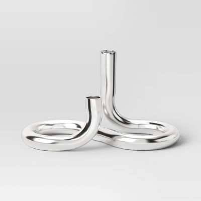 Silver Loop Taper Candle Holder - Threshold™