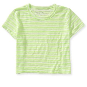 Aeropostale Womens Burnout Cropped Graphic T-Shirt - 1 of 1