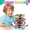 Transformable Fidget Spinners 4-Pack – Easter Basket Stuffers, Stress Relief Sensory Toys for Kids & Adults, ADHD & Autism Stimulating Gyros - 4 of 4