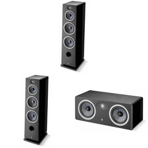 Focal Vestia N4 Towers (Black) Pair And Focal Vestia Center Channel - 1 of 4