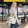 Generic Tote Bag With Compartments and Zipper Large Canvas Tote Crossbody Bags - 4 of 4