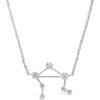 SHINE by Sterling Forever Delicate CZ Constellation Pendant Necklace Silver Libra - 3 of 4