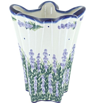 Blue Rose Polish Pottery Garden Butterfly Vase : Target