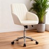 KWPZQEB Home Office Desk Chair - Adjustable Swivel Chair with Back Lumbar Support, Ergonomic Chair, Comfy Armchair for Home Office - 2 of 4
