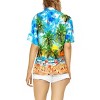 HAPPY BAY Hawaiian Shirts Womens Casual Summer Beach Party Tropical Colorful Tops Blouses Short Sleeve Dress Shirts Dresses for Women - 3 of 4