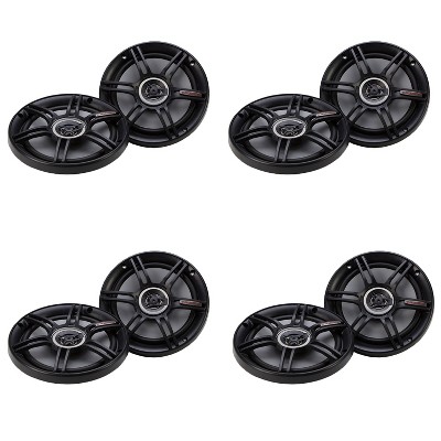  Crunch CS-65CXS 300 Watts 6.5-Inch Coax Shallow 4 Ohms CS Car Speakers, Black (4 Pack) 