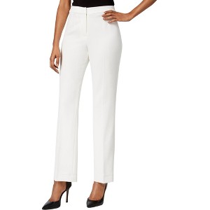 Kasper Womens Kate Casual Trouser Pants, White, 16 - 1 of 1