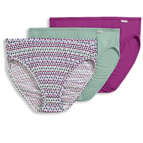 Jockey Women's Supersoft French Cut - 3 Pack 8 Sweet Orchid/festive  Dots/sage Mint : Target