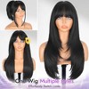 Jessie's Wig 20Inch Lace Frontal Straight Wig With Bangs 6X5 Lace #2 Color 1 Pc/Pack - 2 of 4
